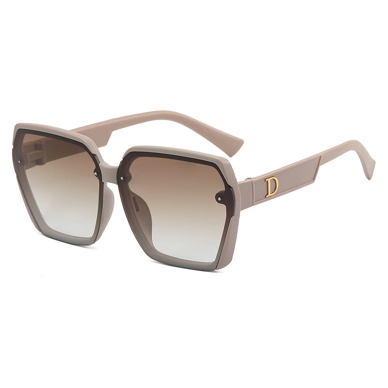 Damen geometrische Sonnenbrille mit robustem Rahmen Brehn