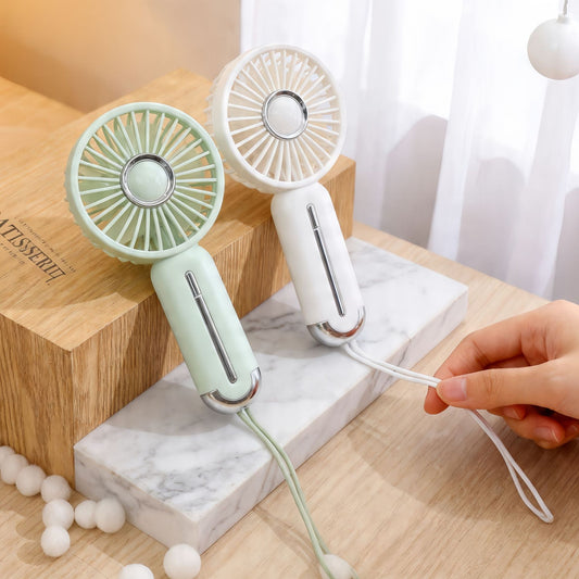 Damen Tragbarer Mini-Handventilator mit USB-Ladefunktion und ergonomischer Griff Brehn