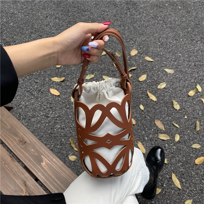 WoElegant gemusterte Kordelzugtasche Brehn