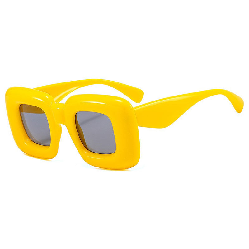 Modisch Chunky Quadratische Rahmen Sonnenbrille