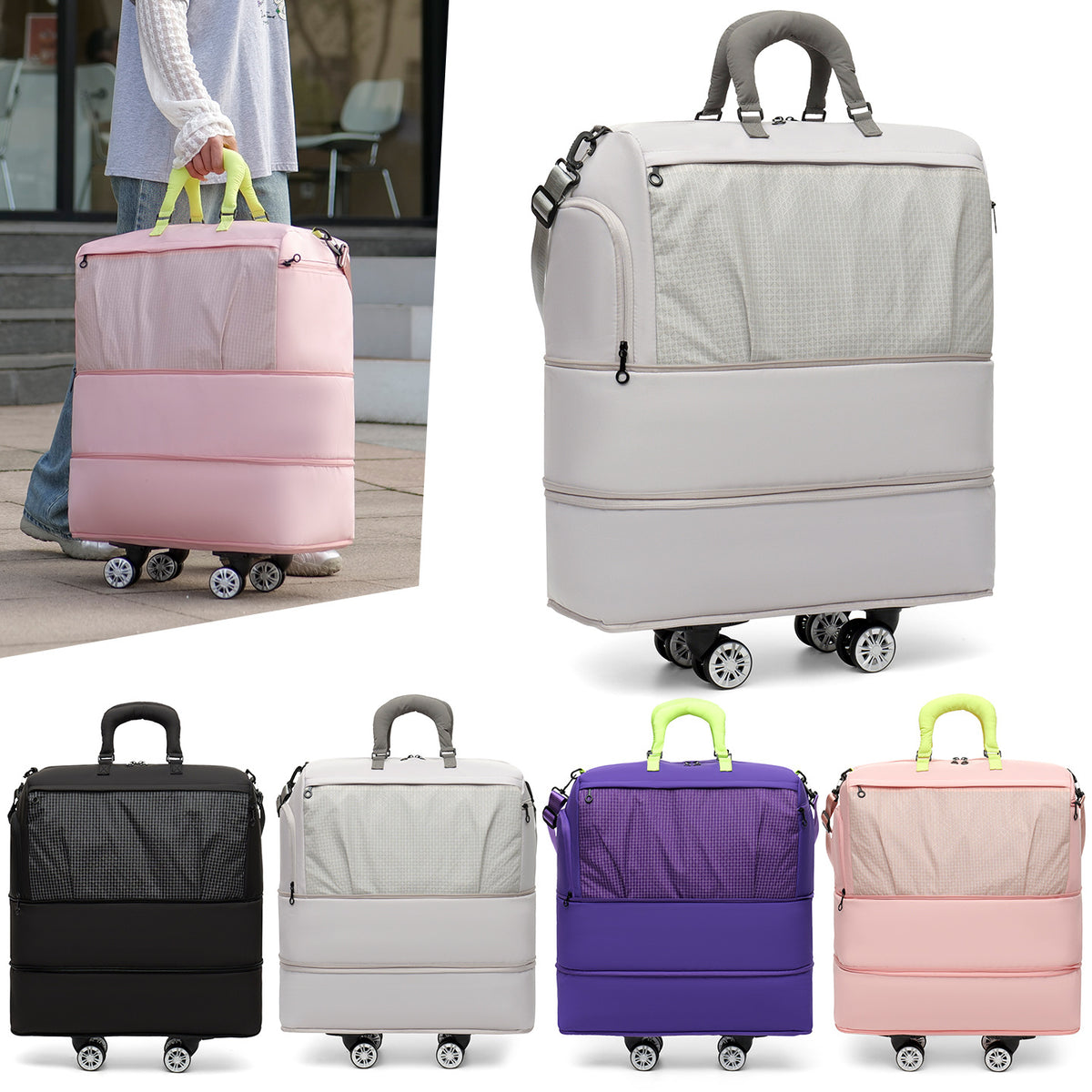 Multi-Functional Rolling Travel Bag Brehn