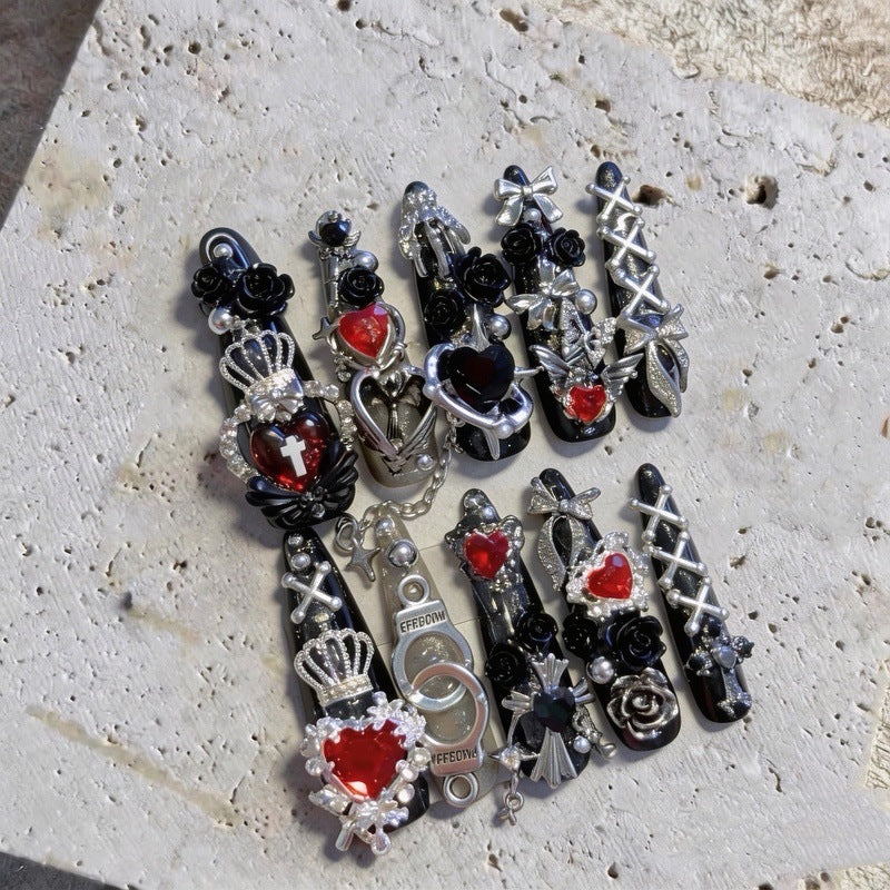 Gothic Dekorative Nagelkunst Cluster