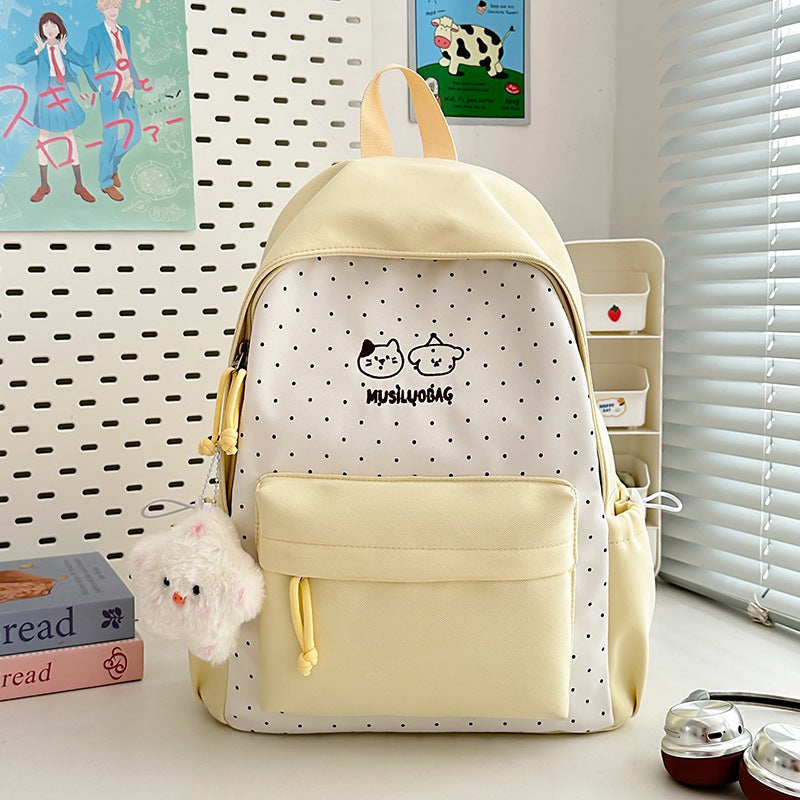 Süßer gemusterter Schulrucksack