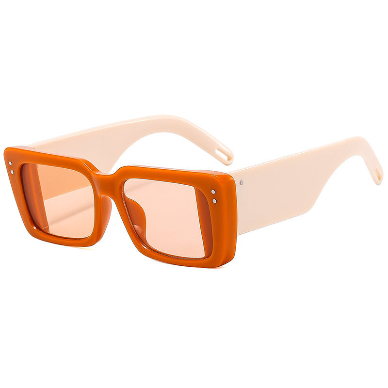 Damen Modische quadratische Sonnenbrille mit eleganter Rahmenstruktur Brehn