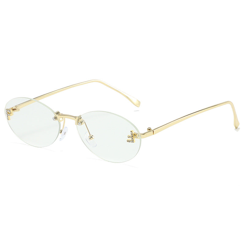 Elegante vintage-inspirierte ovale Sonnenbrillen