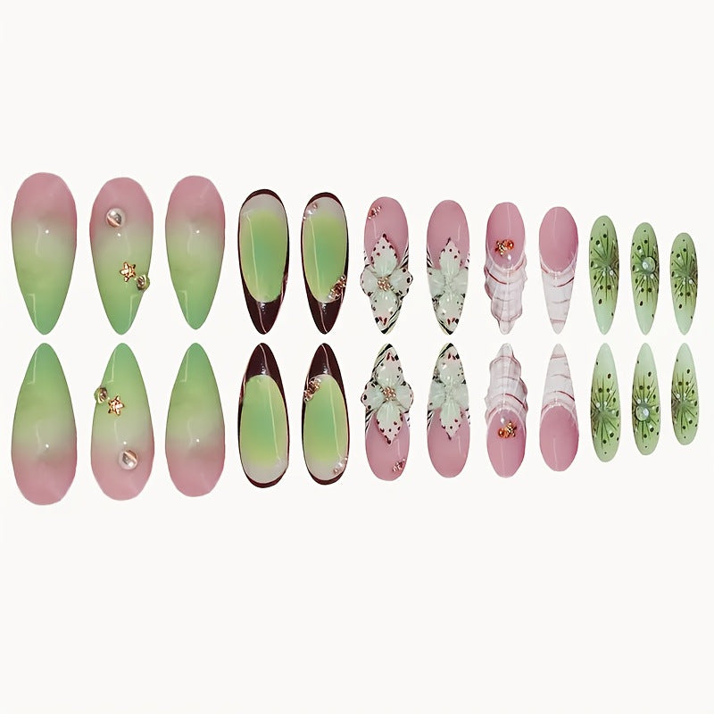 Florale dekorative Nagelkunst-Verstärkungen Brehn