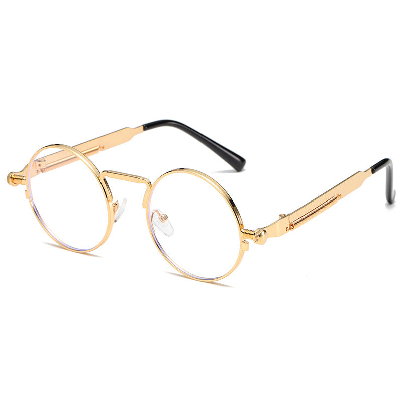 Damen Modische runde Sonnenbrille mit präzisem Metallrahmen Brehn