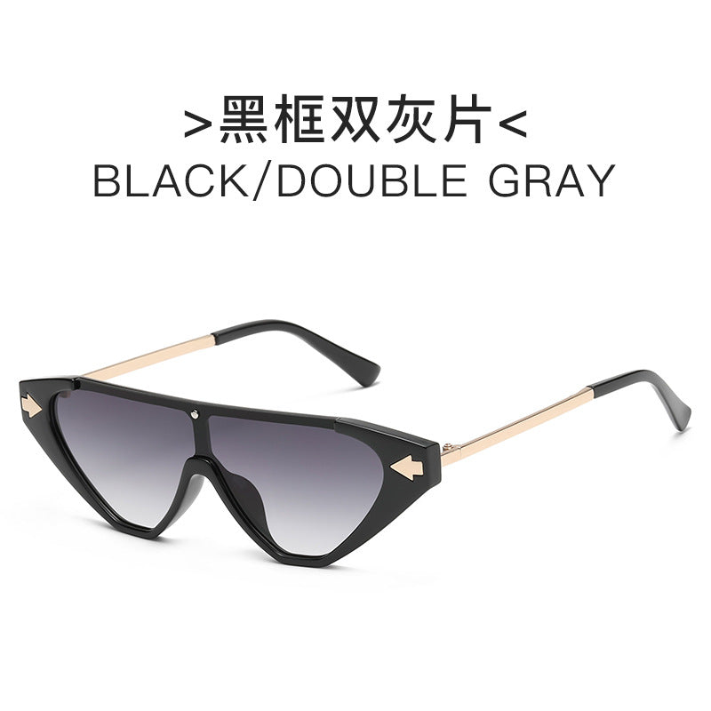 Damen futuristische Sonnenbrille mit markantem Design Brehn