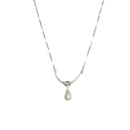 Elegante Perlen-Drop-Halskette Brehn