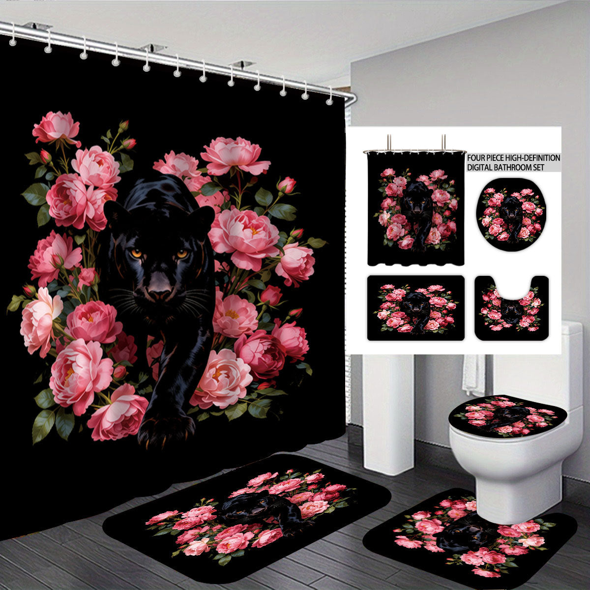 Herbstblätter digitales Badezimmer-Set Brehn