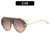 Retro-inspirierte übergroße Shield-Sonnenbrille