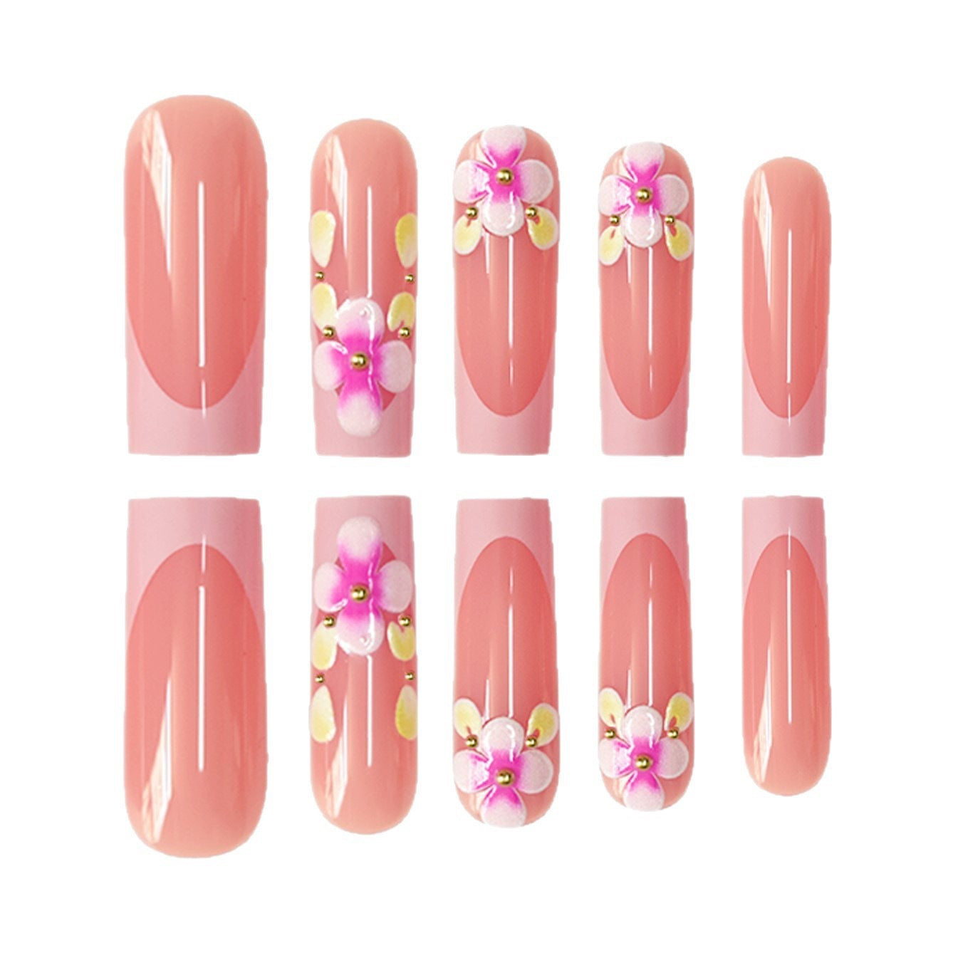 Blumenmuster Nagelspitzen Brehn