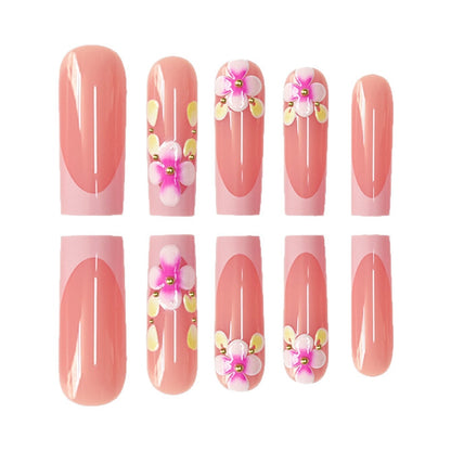Blumenmuster Nagelspitzen Brehn