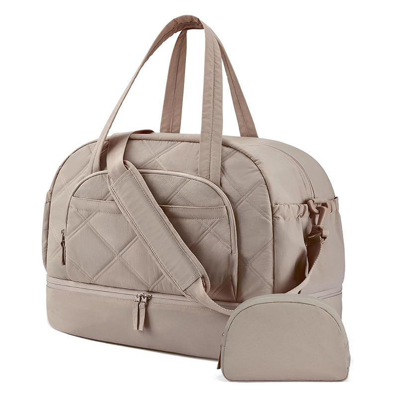 Multifunktionale Quilted Reisetasche mit Abnehmbarem Kosmetikbeutel Brehn