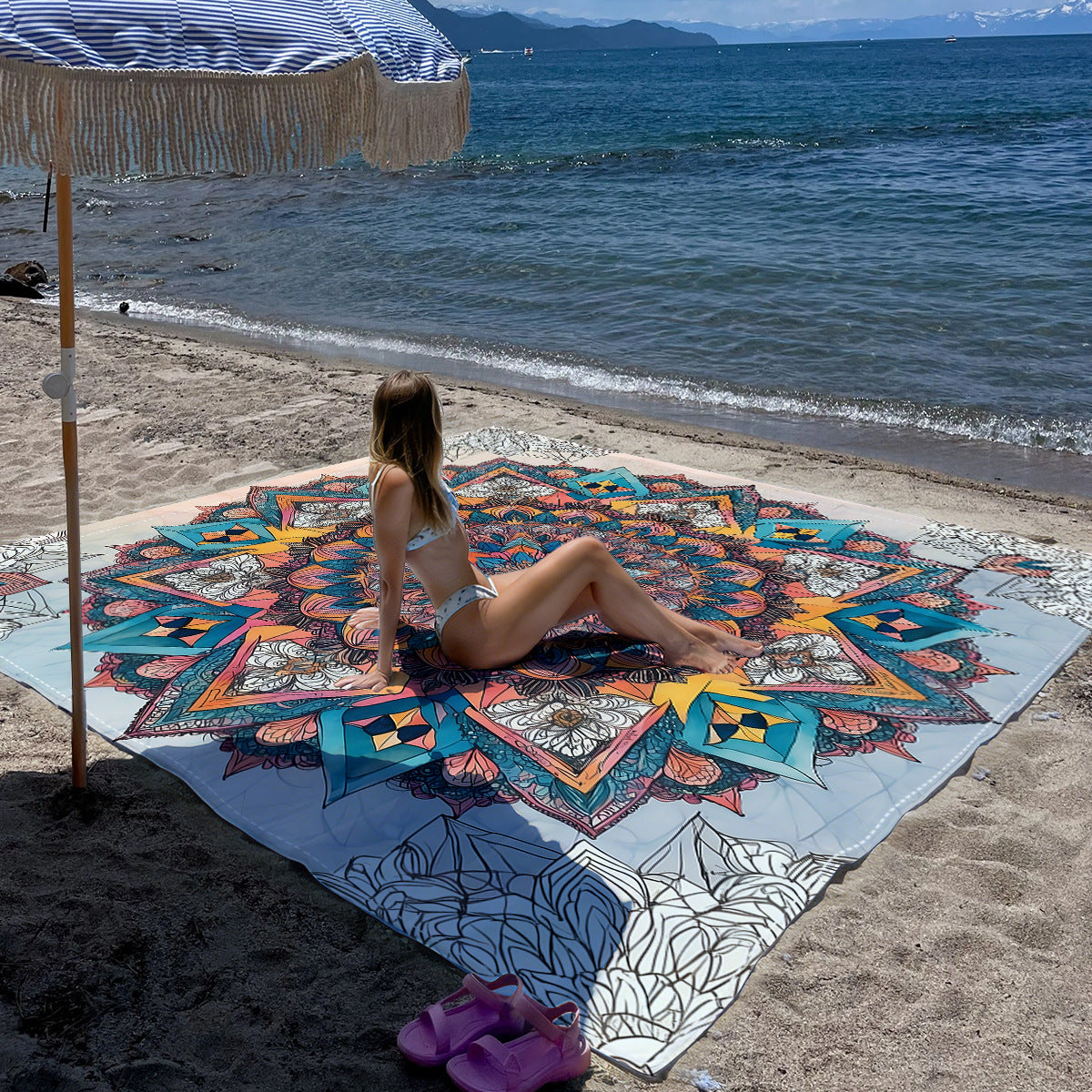 Mandala Design Strandmatte Brehn