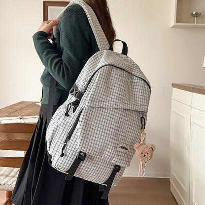 Stylischer Gittermuster-Rucksack Brehn