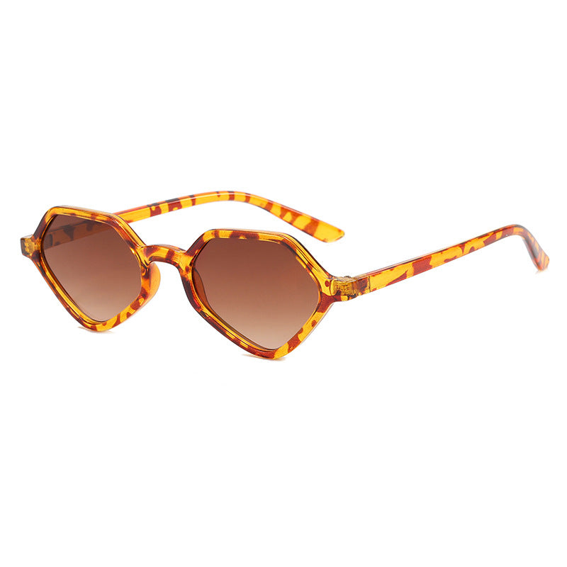 Damen Geometrische Design-Sonnenbrille mit verspiegelten Gläsern Brehn