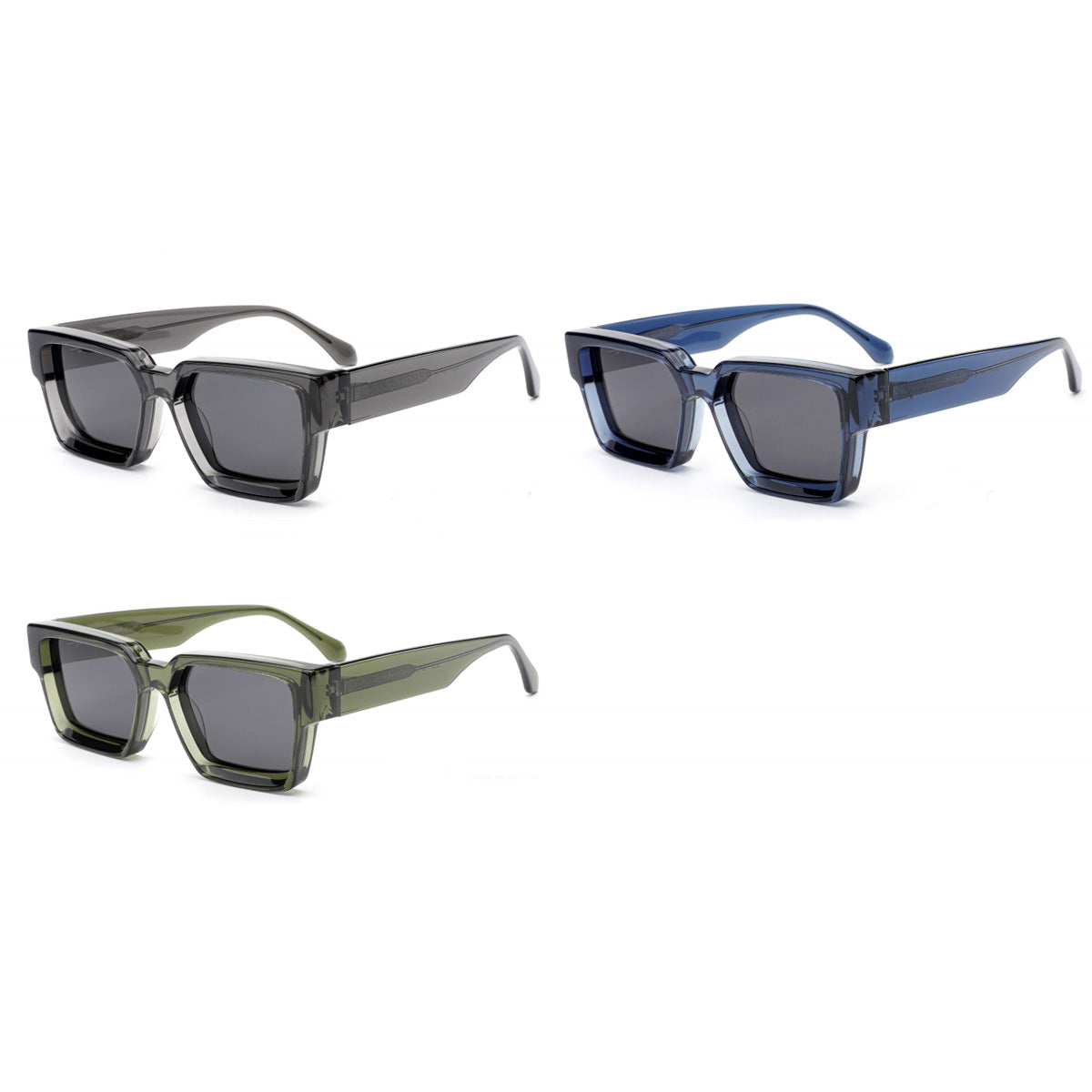 Damen modische Sonnenbrille im stilvollen Design mit breitem Rahmen Brehn