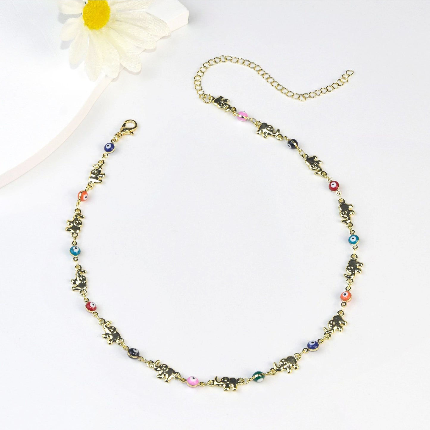 Bunte Elefant Charm Brillen Kette Brehn