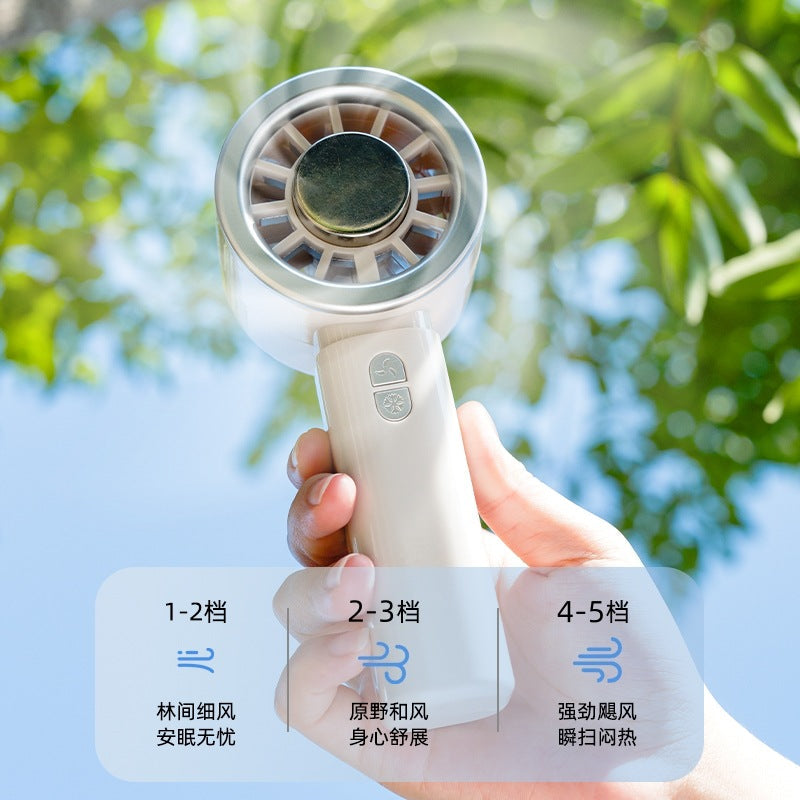 Frauen Tragbarer Mini Kühlventilator mit USB-Anschluss und 5 Geschwindigkeiten Brehn