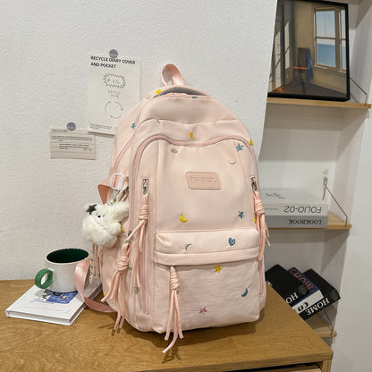 Stylischer Bestickter täglicher Rucksack Brehn
