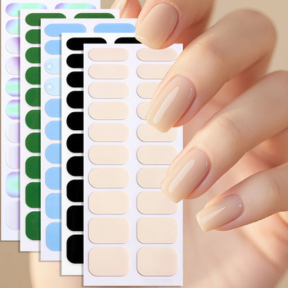 Glänzende Ombre-Nagelüberzüge