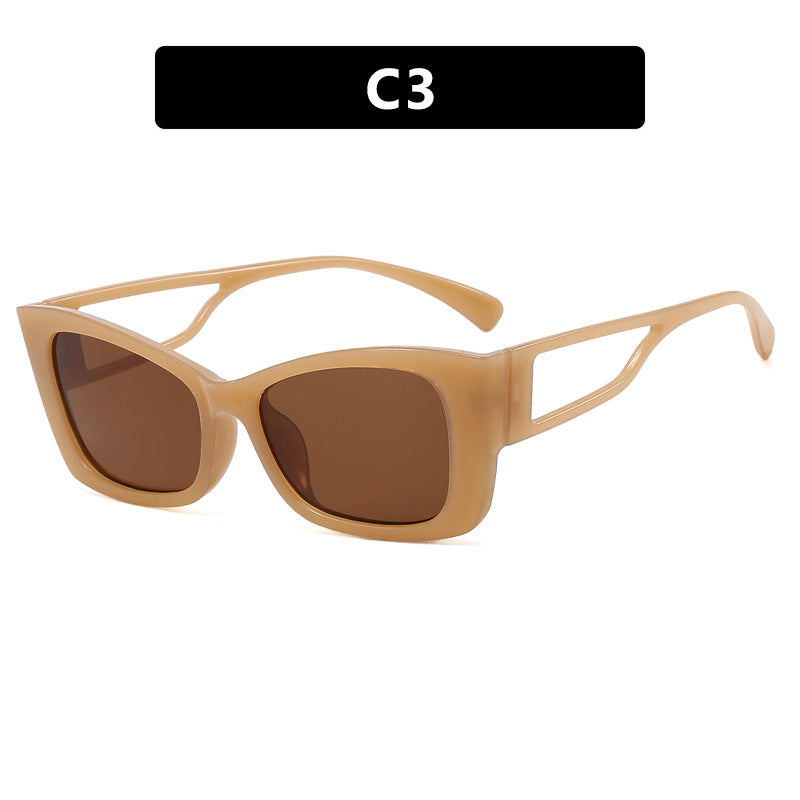 Damen modische Katzenaugen-Sonnenbrille mit stilvollem Rahmen und UV-Schutz Brehn