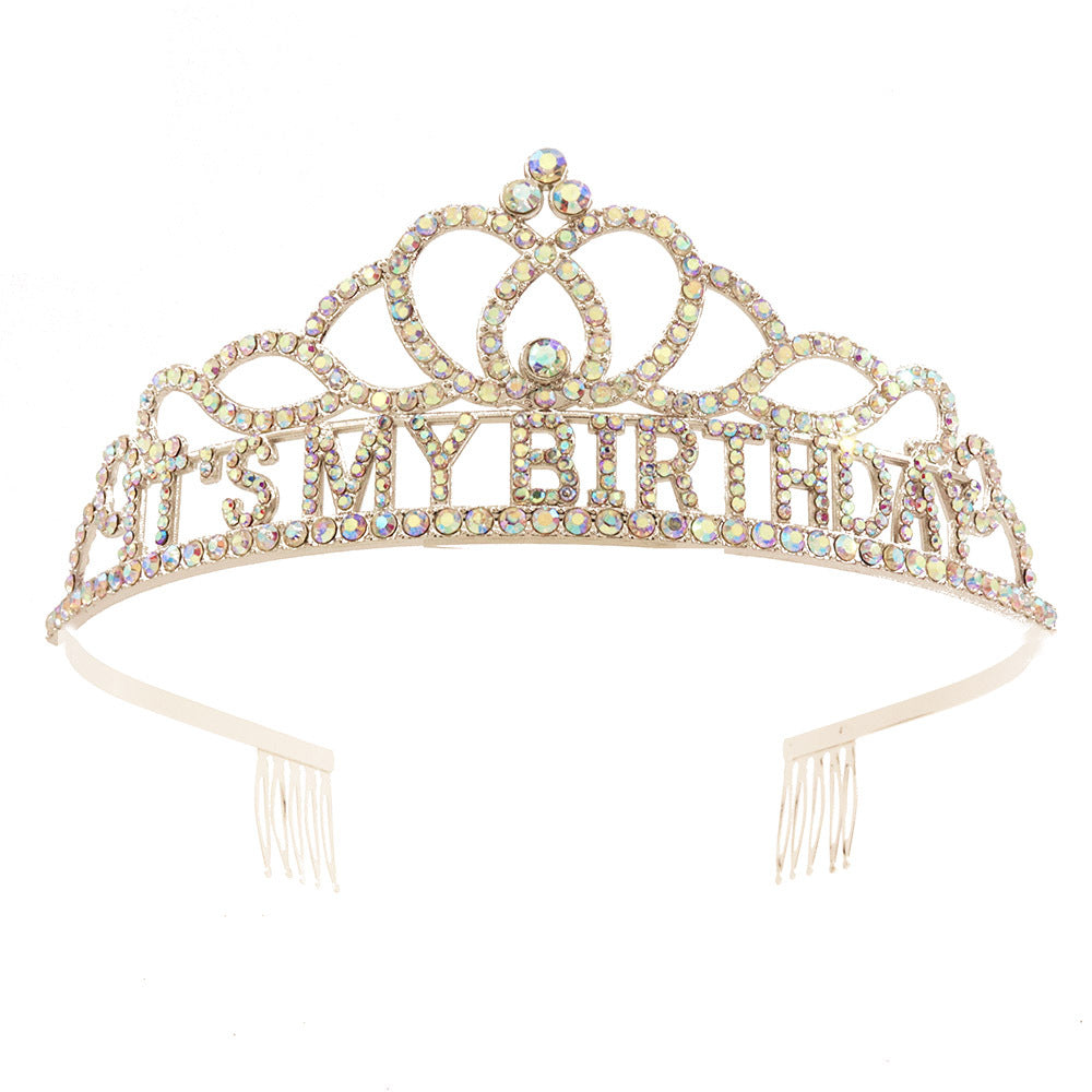 Damen Glitzernde Feierkrone Brehn