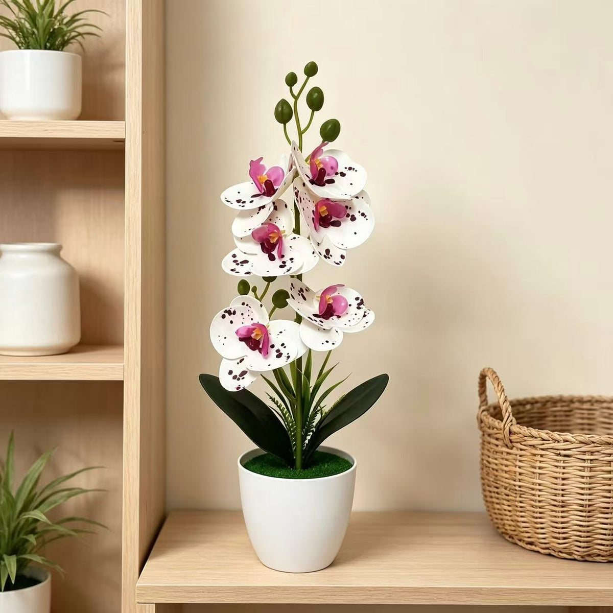 Elegante künstliche Orchideenpflanze für die Wohnkultur