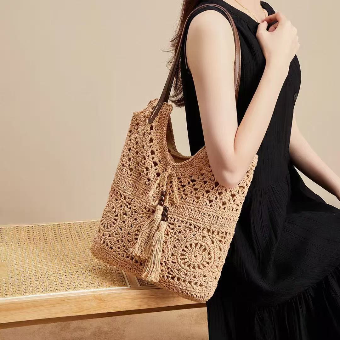 Handgefertigte Makramee Strandtasche Brehn