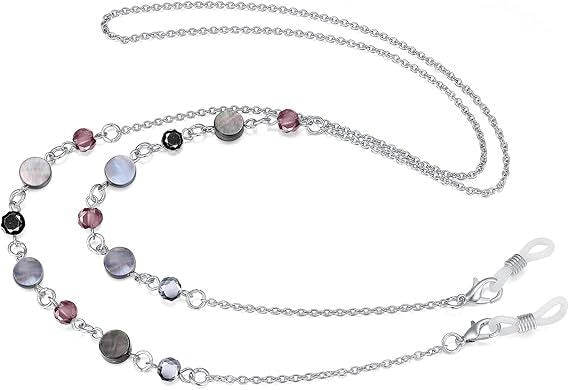 Elegante Perlen Brillen Kette Brehn