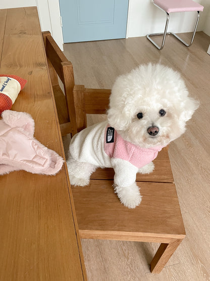 Plüsch Sherpa Fleece Wendbarer Hundepullover Geschirr