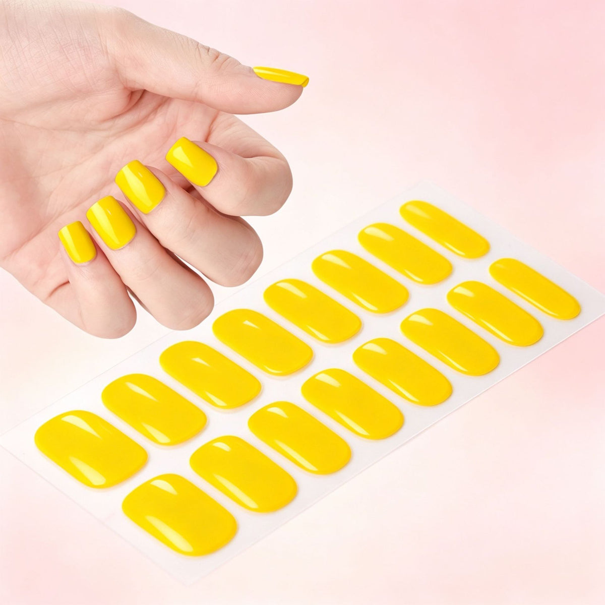 Premium Glänzendes Press-On-Nagel-Set