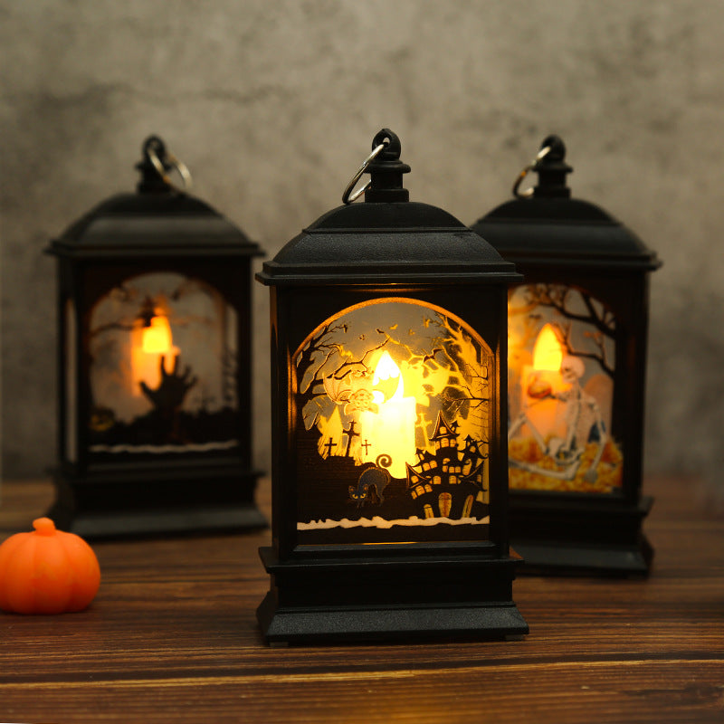 Nostalgische Laterne mit Halloween-Motiv Brehn