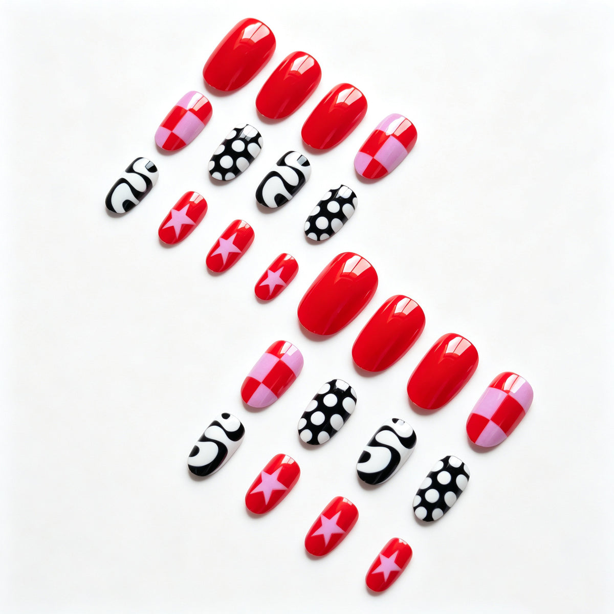 Künstlerisches Grafik-Nagelkunst-Set
