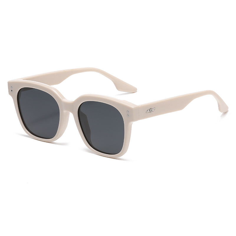 Übergroße geometrische Rahmenbrille