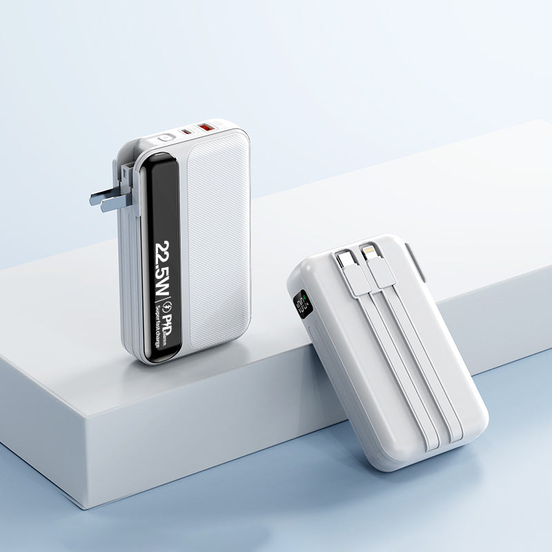Hochleistungs Powerbank mit Integriertem Schnellladegerät Brehn