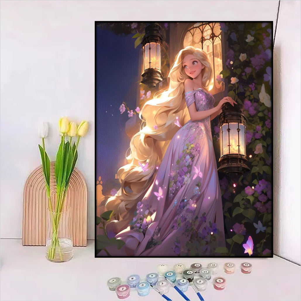Disney-Inspiriertes DIY Malen nach Zahlen Leinwand-Kit Brehn