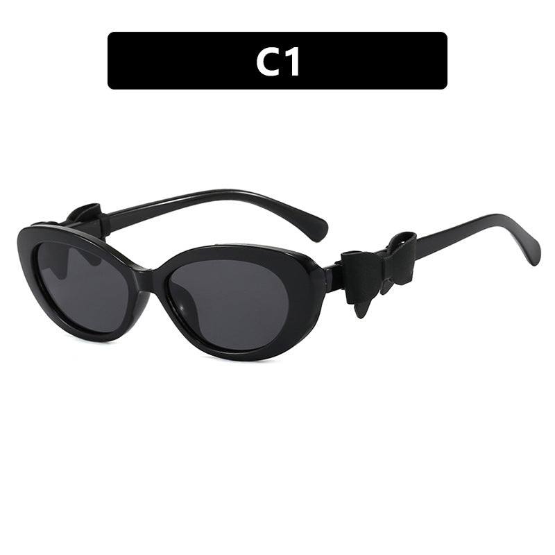 Damen modische Sonnenbrille mit verspieltem Schleifen-Design Brehn