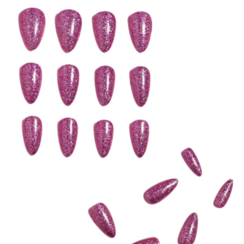 Glitzernde Stiletto Press-On Nagelspitzen Brehn