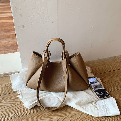 Vielseitige Leder Tote Bag