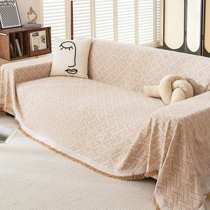 Strukturierte gewebte Sofa-Wurfdecke