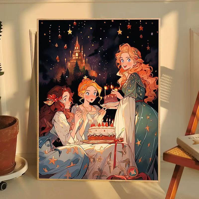 Verzauberte Märchenbuch Prinzessinnen Wandkunst Brehn