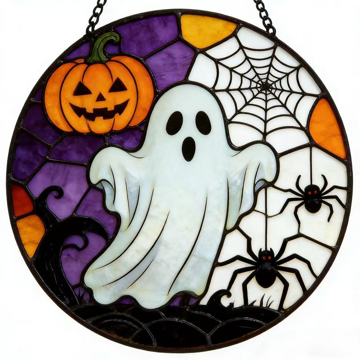 Dekorative Totenkopf Buntglas Wandkunst Brehn