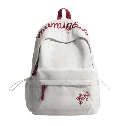 Lässiger bestickter Kordelzug-Rucksack Brehn