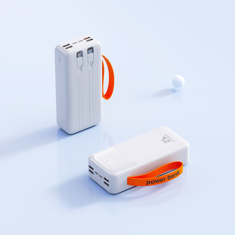 Tragbare Powerbank mit Integriertem Ladekabel und Schnellladefunktion Brehn