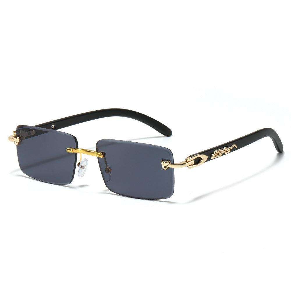 Modische Retro Rechteck-Sonnenbrille Brehn
