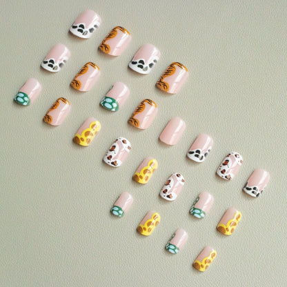 Künstlerisches Wildtier-Nagelkunstset