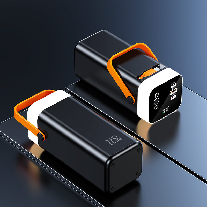 Tragbare Powerbank mit intelligentem Ladekonzept und digitaler Kapazitätsanzeige Brehn