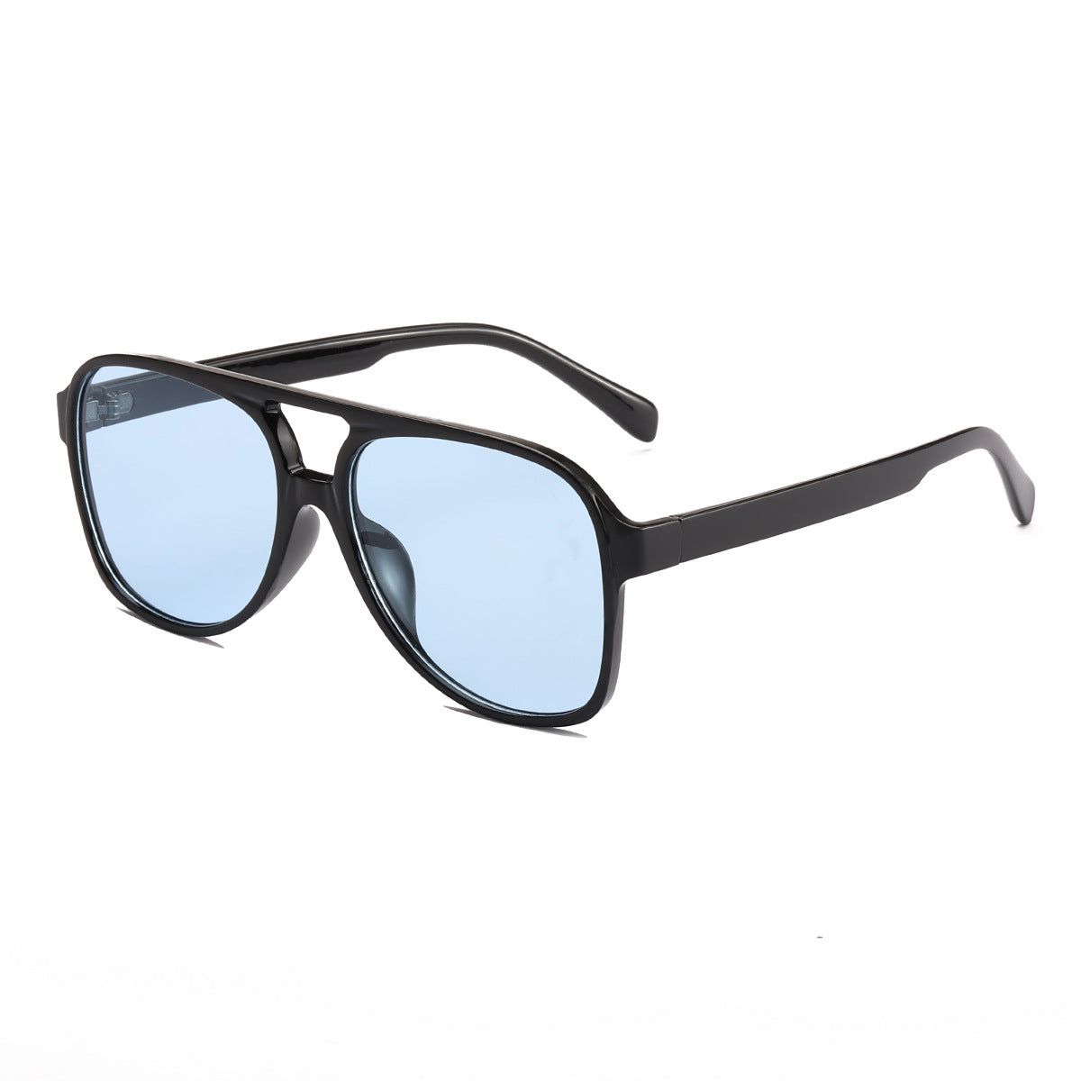 Damen modische Quader-Sonnenbrille mit breitem Rahmen Brehn